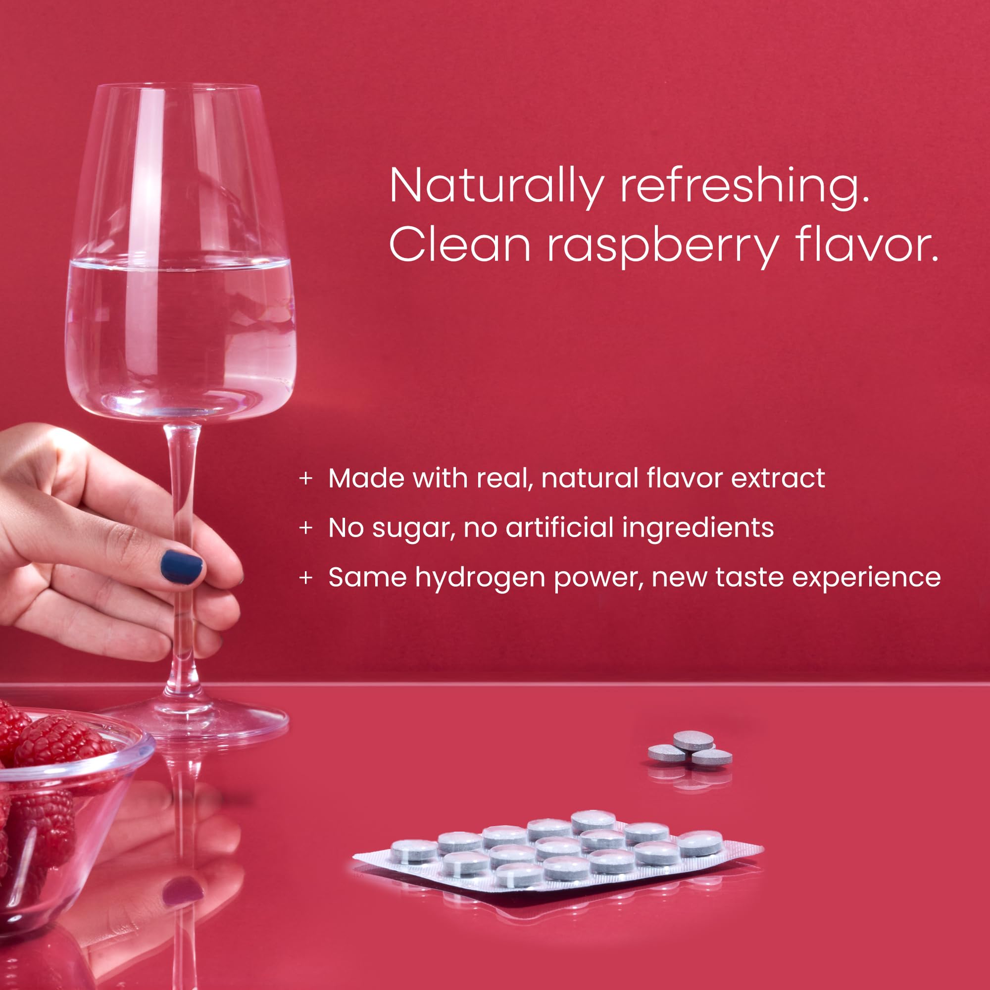AwakenedCore raspberry tablet close-up hints patent-protected hydration formula