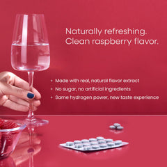 AwakenedCore raspberry tablet close-up hints patent-protected hydration formula