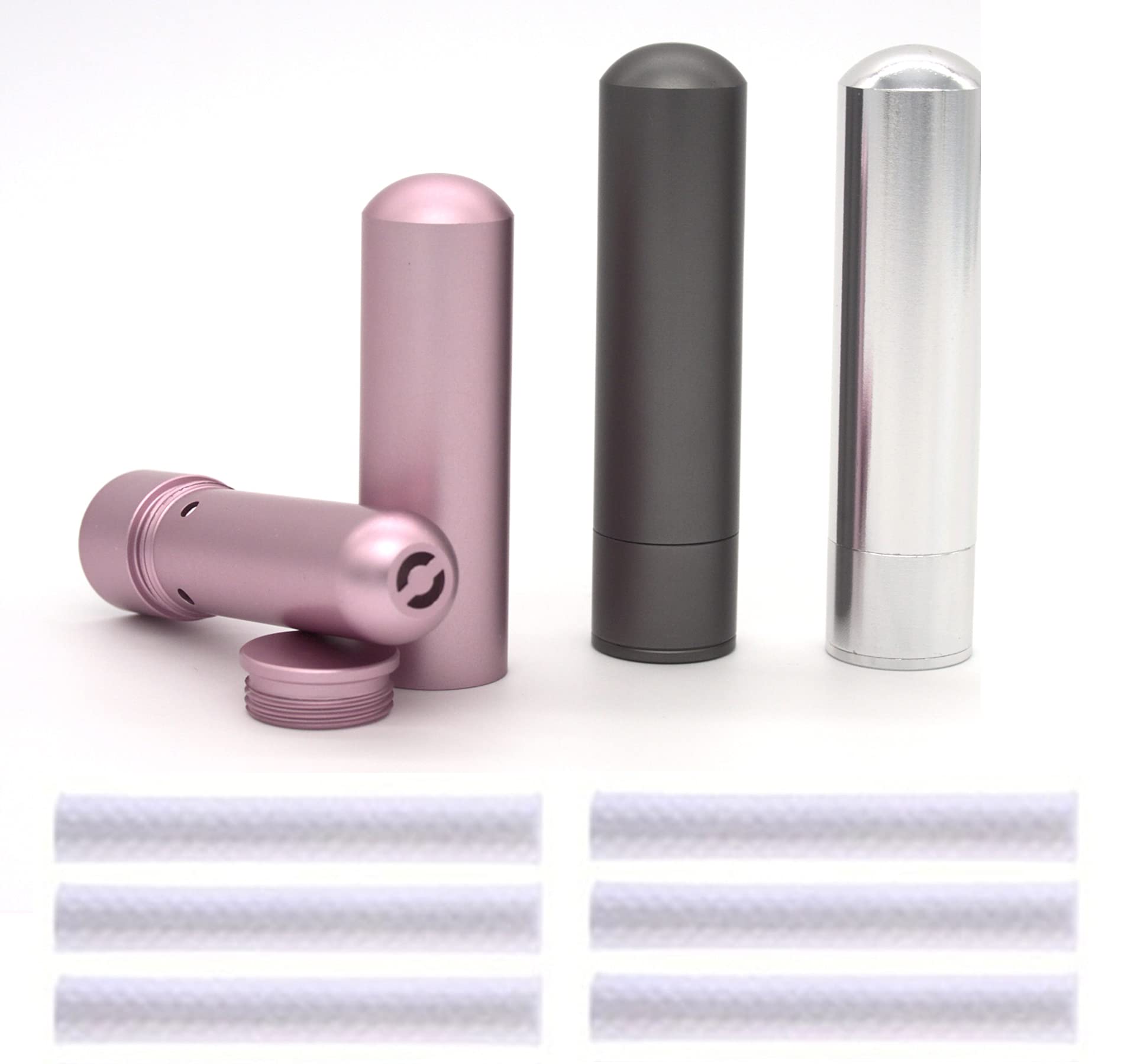 Award Designs empty nasal inhaler tube ready for portable essential oil aromatherapy