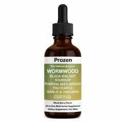 Awjsde Prozen Wormwood Gut Cleanse bottle pour supports easy daily dosing and consistency.