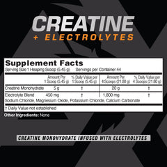 AX Nutrition Creatine + Electrolytes jar on a gym bench supporting consistent training routines.