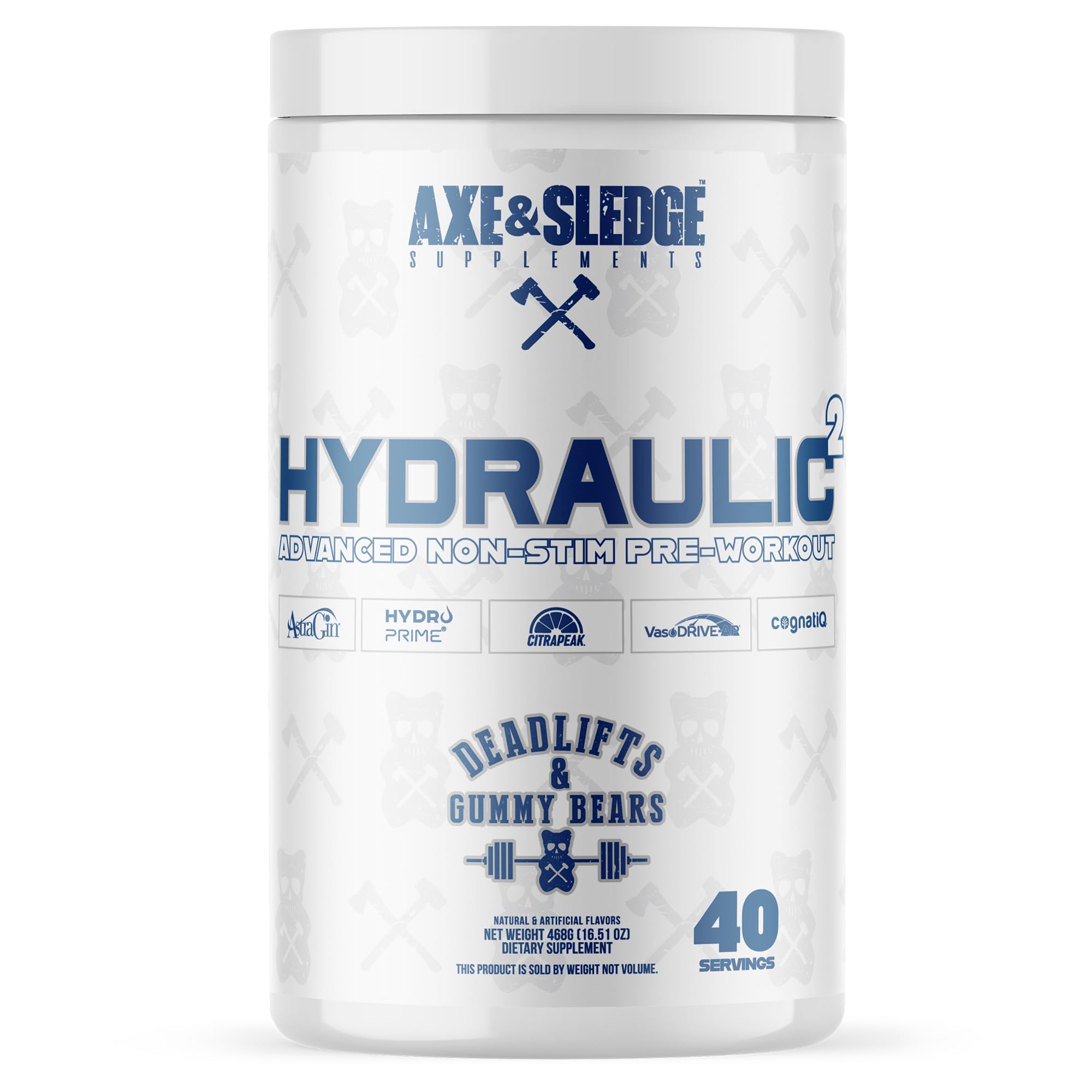 Axe & Sledge Hydraulic canister close-up highlighting premium formula