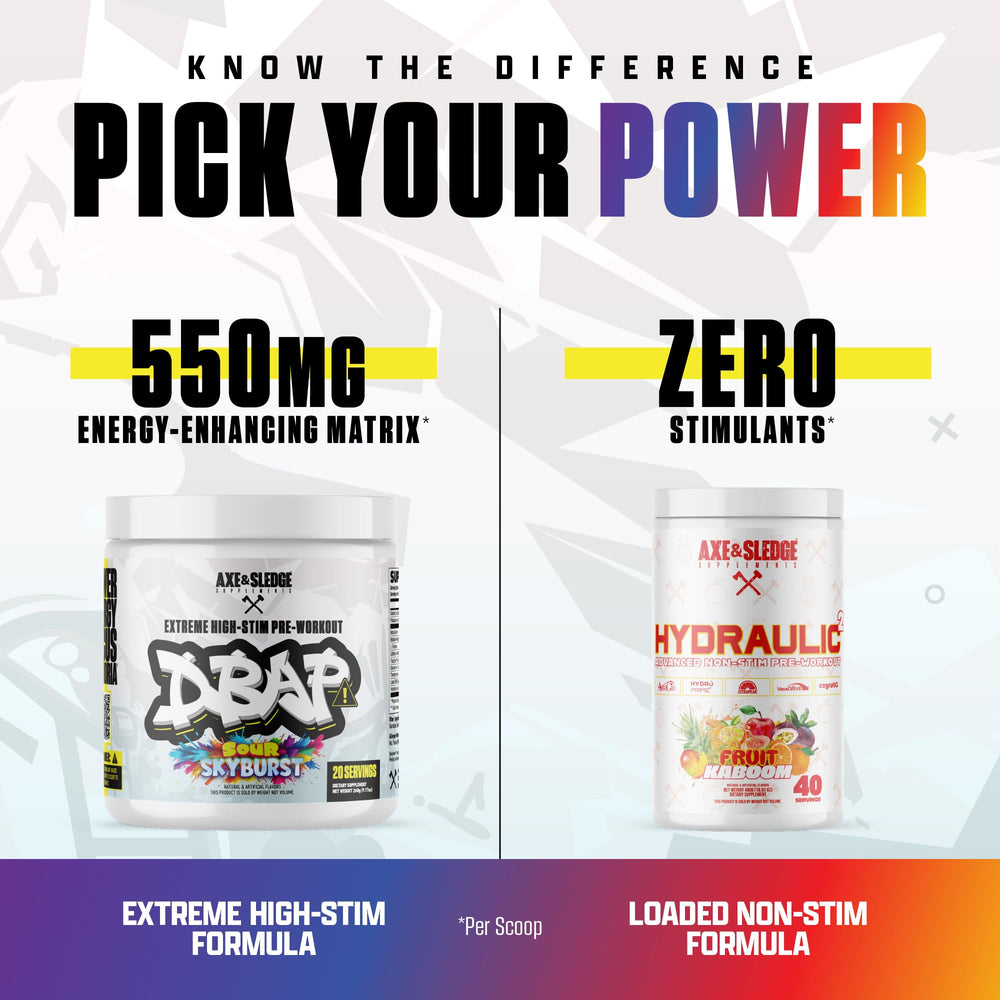 DBAP Extreme ingredient panel highlights Beta Alanine and electrolytes for endurance.