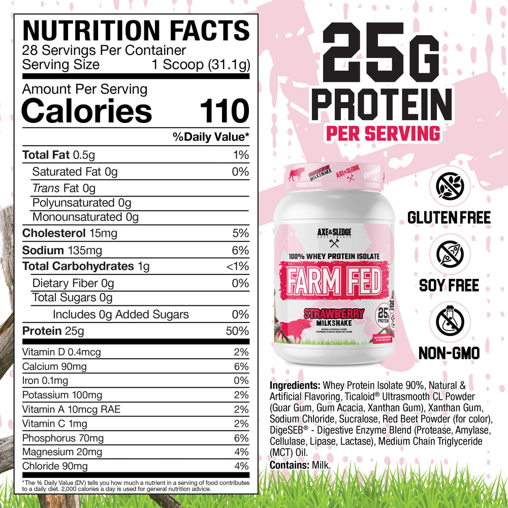 Axe & Sledge Farm Fed bottle pouring to show convenient serving size