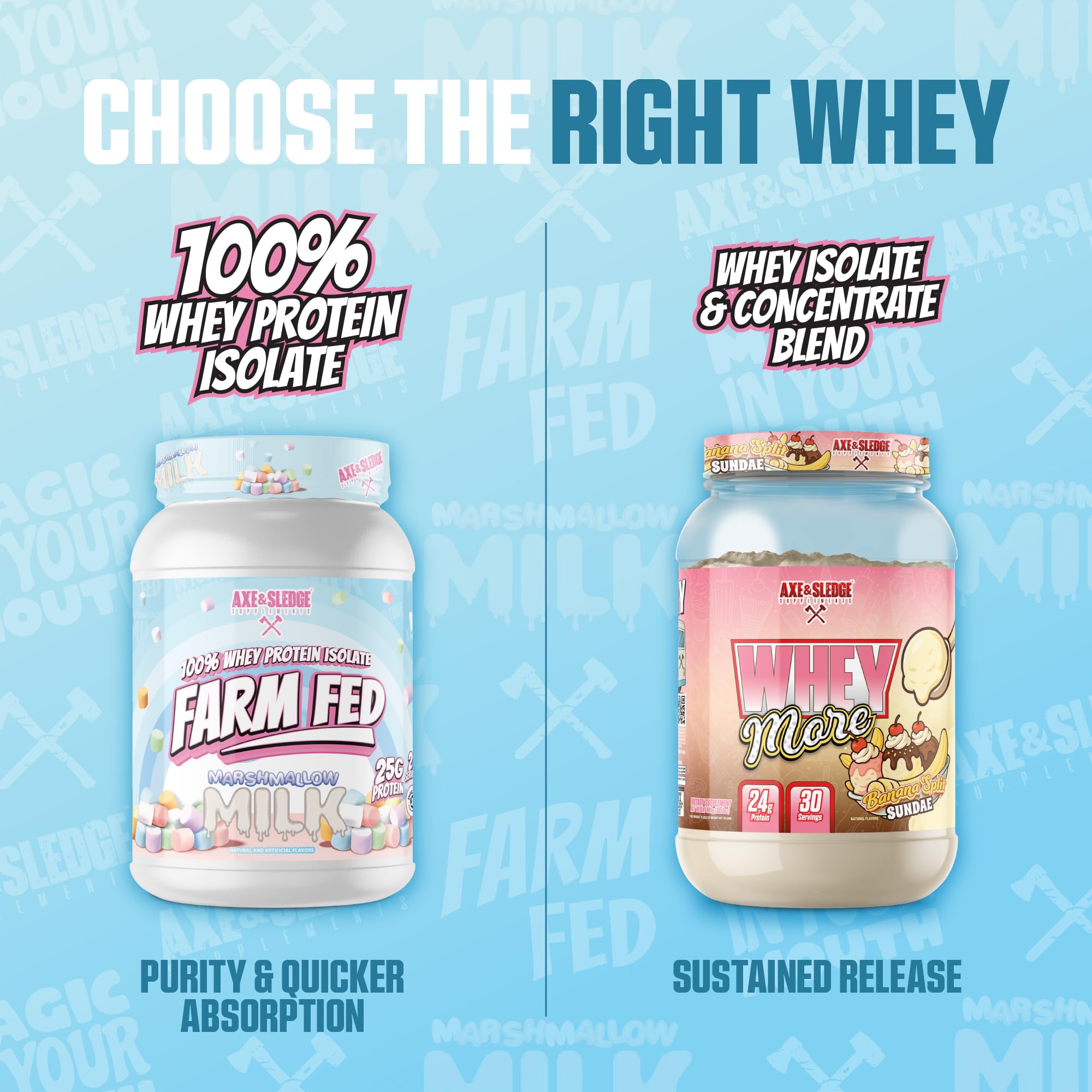 Axe & Sledge Farm Fed whey being used during a gym session for post-workout fueling
