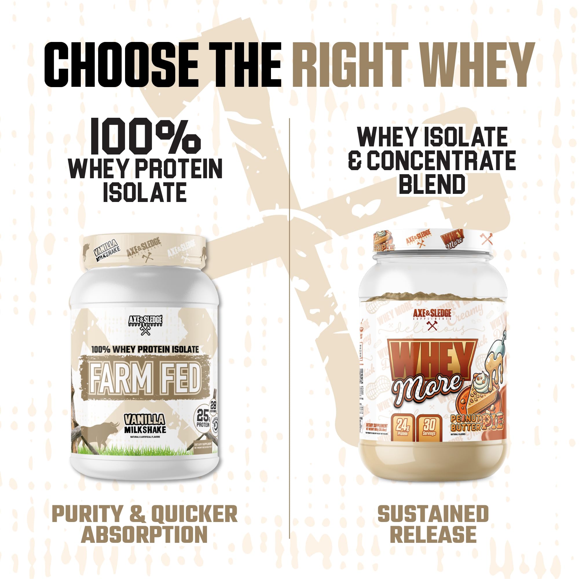 Vanilla flavor scoop with label conveys keto-friendly protein option.