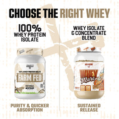 Vanilla flavor scoop with label conveys keto-friendly protein option.