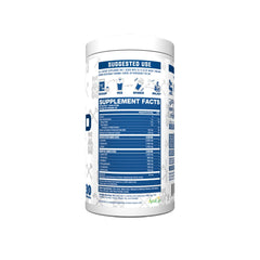 Axe & Sledge The Grind scoop beside the tub highlights convenient, stimulant-free recovery support.