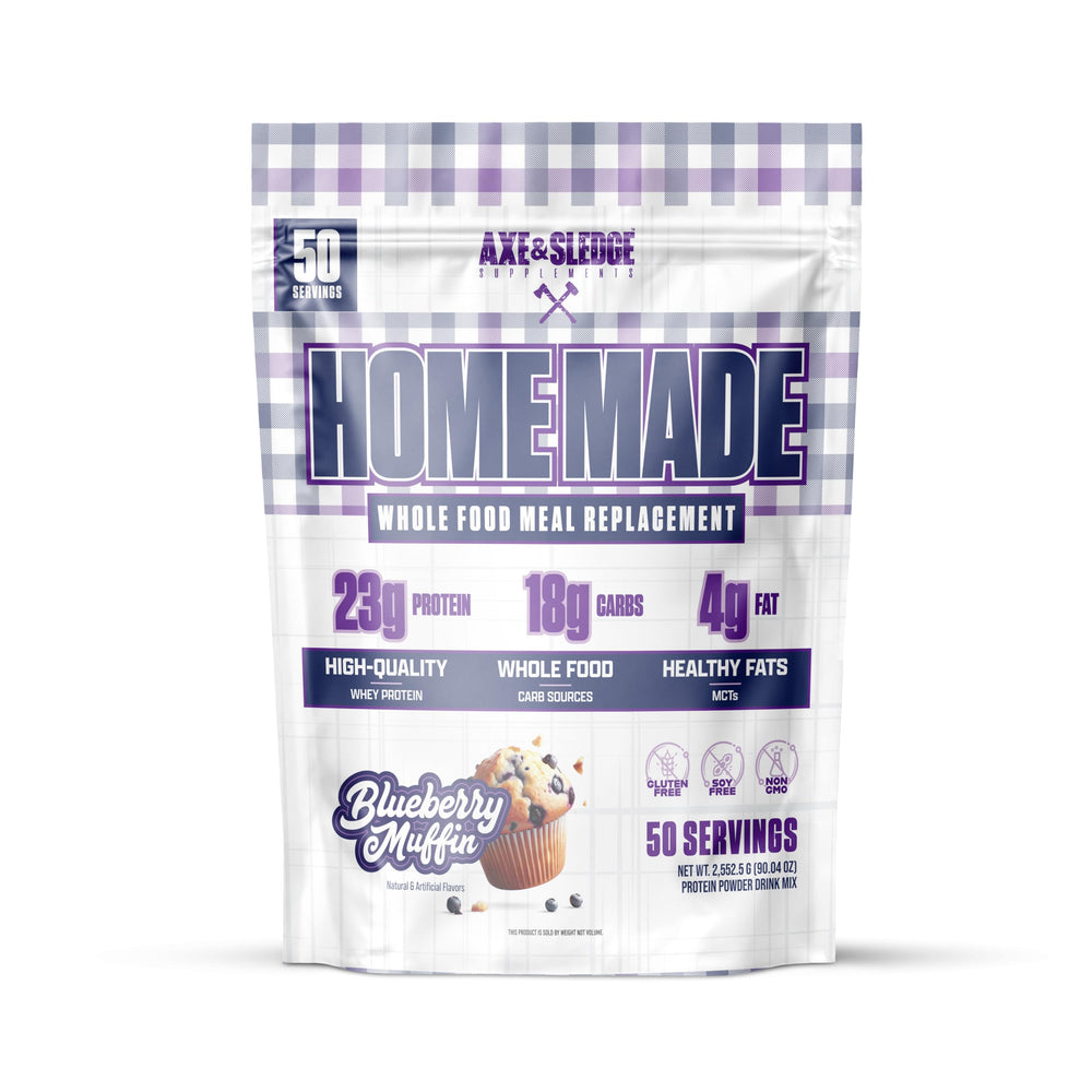 Axe & Sledge Home Made blueberry muffin container for convenient daily nutrition.