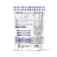 Axe & Sledge Home Made blueberry muffin scoop ready to mix for post-workout fueling.