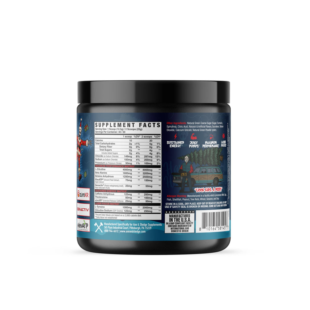 Axe and Sledge Intake enhances mental focus and clarity for intense sessions.