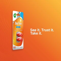 AXIV Daytime Softgels blister-pack for on-the-go relief.