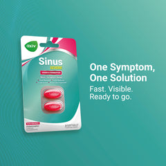 AXIV Sinus Severe pack sits in a bag for quick access during symptoms.
