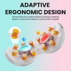 AXV eye massager uses 12 silicone heads for bionic vibration massage