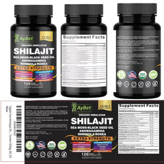 AyBet packaging front view emphasizing organic, vegan, and gluten-free claims