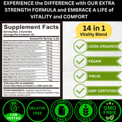 AyBet Shilajit Gold Gummies blend of herbs like ashwagandha and turmeric.
