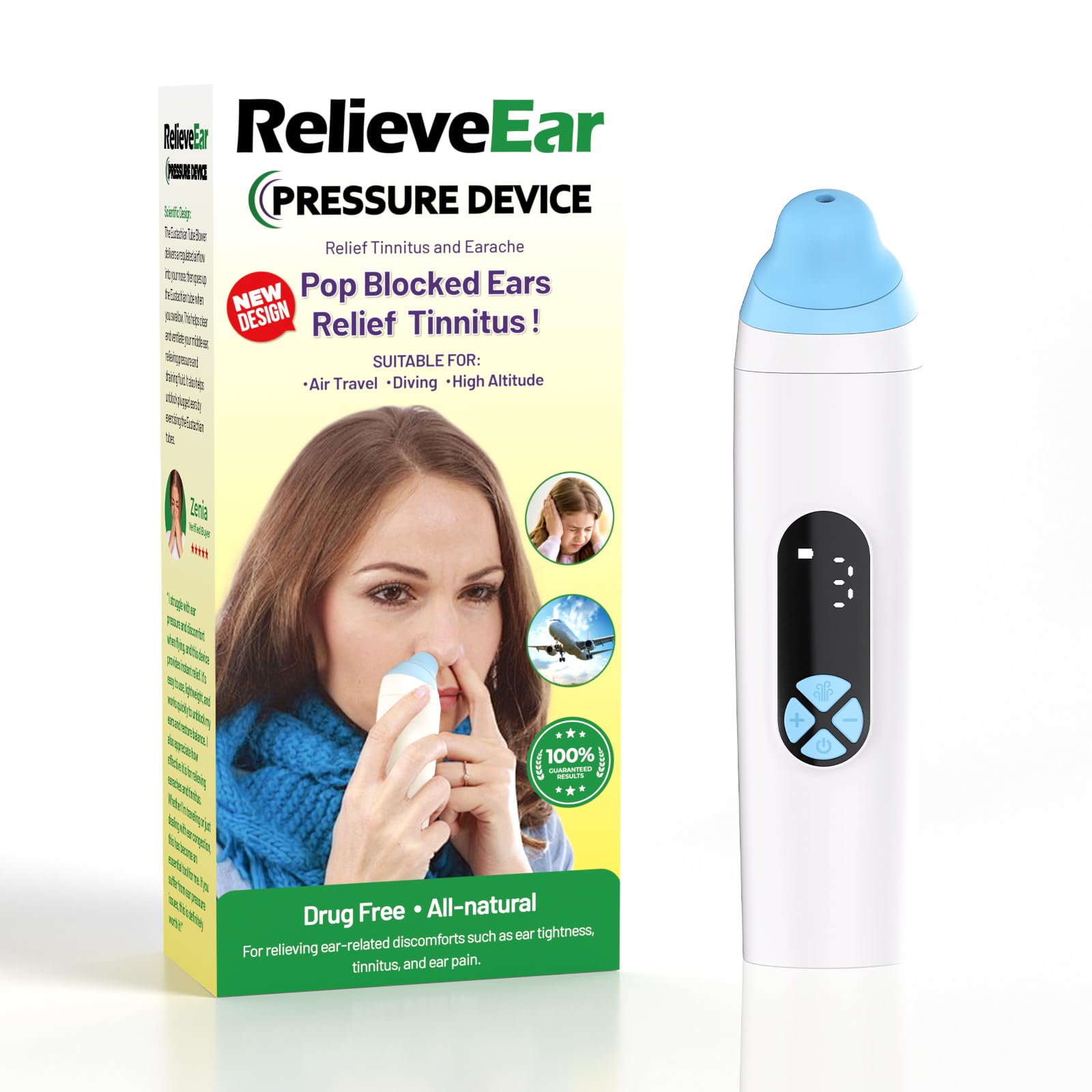 AYHDRN Eustachian Pressure Balancer compact-case for travelers seeking portable ear relief