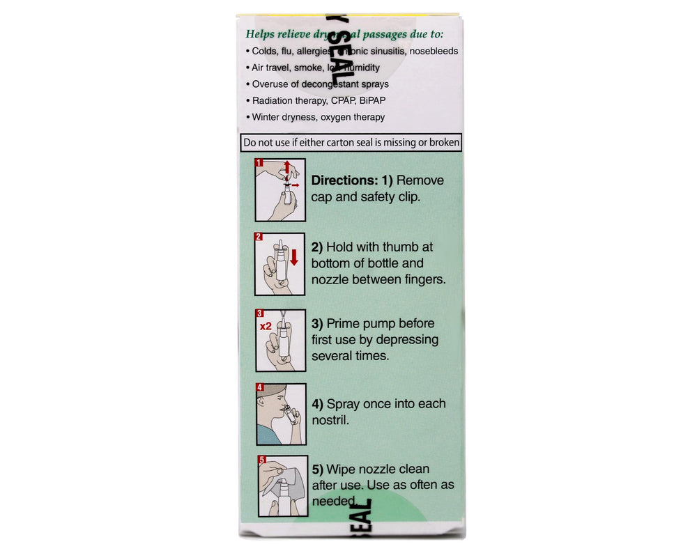 AYR gluten-free label indicating allergy-friendly nasal spray