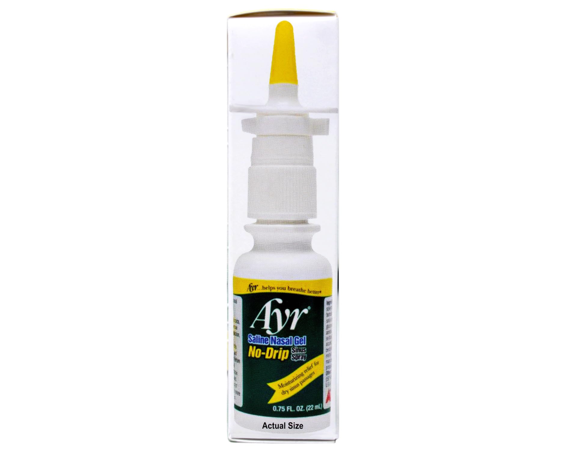 AYR safety-cap closeup showing clean, hygienic spray use