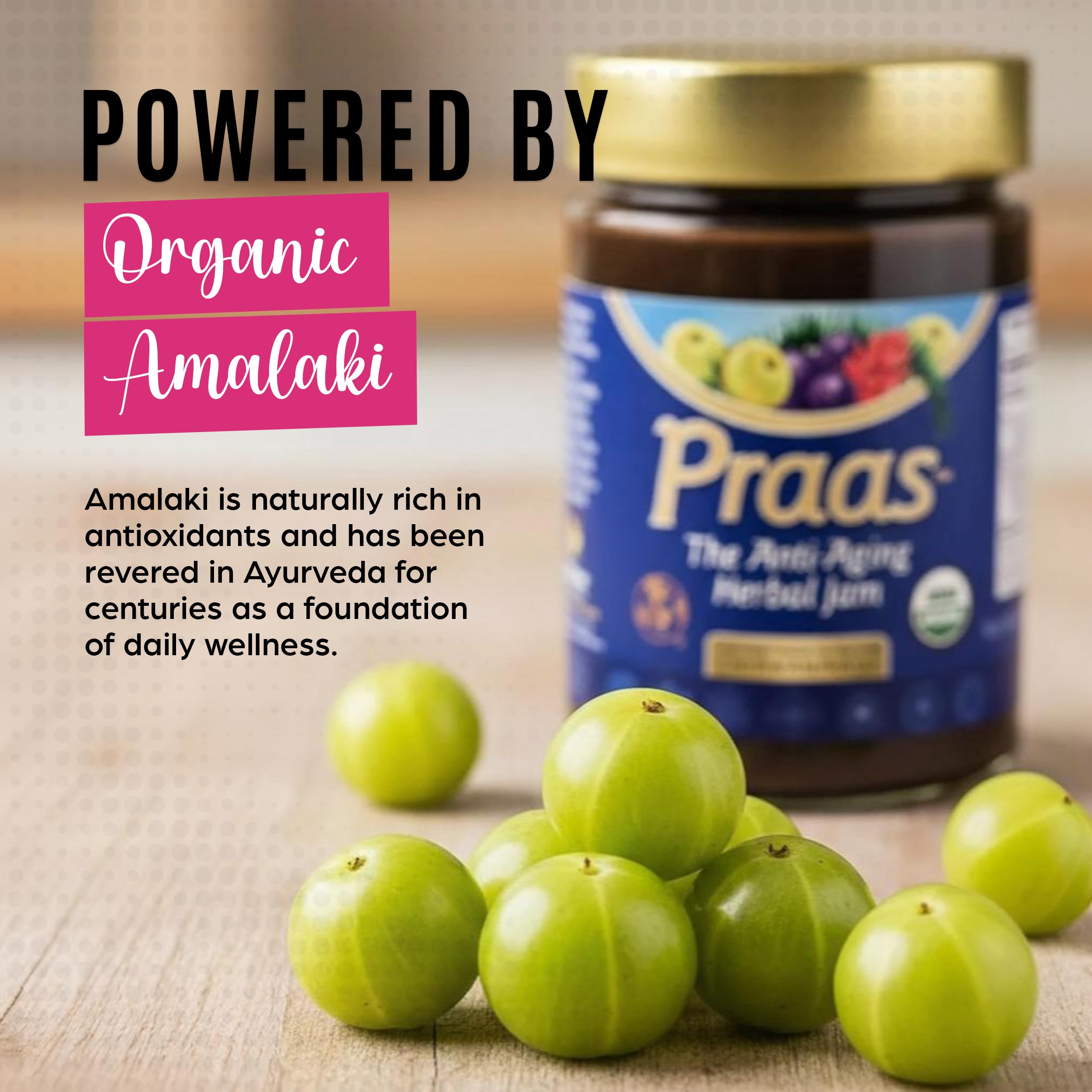 AyurBest Praas dispensing with spoon, ideal for easy daily use
