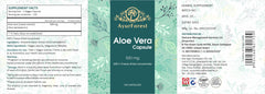 Ayurforest Aloe Vera Capsule bottle in daily-use setup.