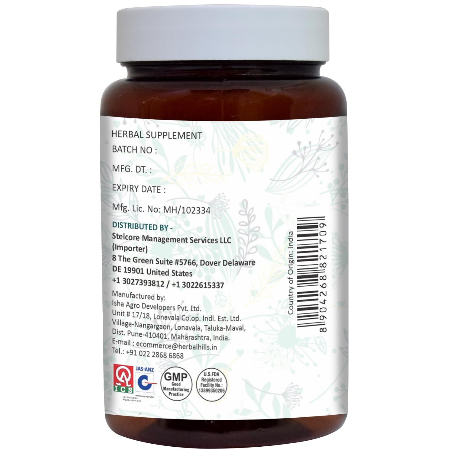 Ayurforest Aloe Vera Capsule close-up reveals smooth capsule for easy daily use.