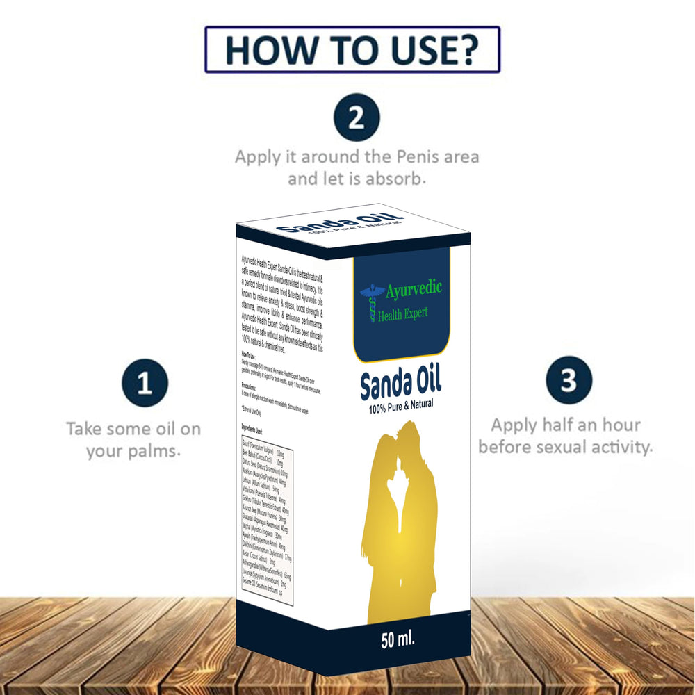 Application on arm shows gentle massage with AYURVEDIC HEALTH EXPERT Sanda Oil for relaxation