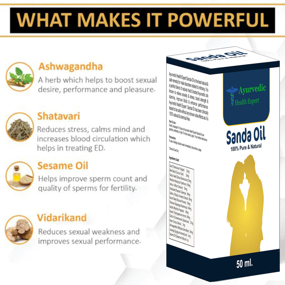AYURVEDIC HEALTH EXPERT Sanda Oil bottle on wooden surface signals natural heritage and quality for daily use