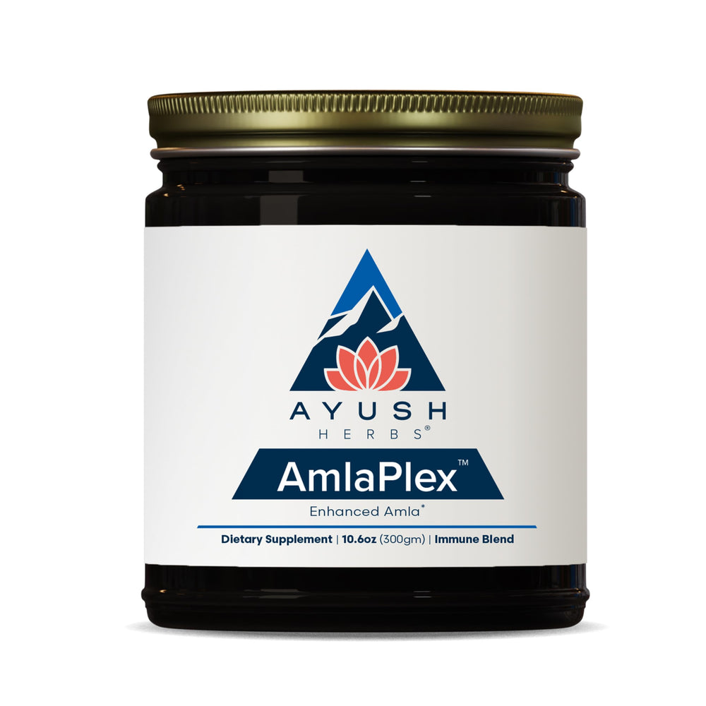 Ayush Herbs AmlaPlex bottle for daily immune support.