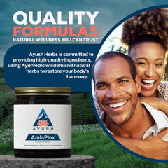 Ayush Herbs AmlaPlex serving scoop for daily portions.