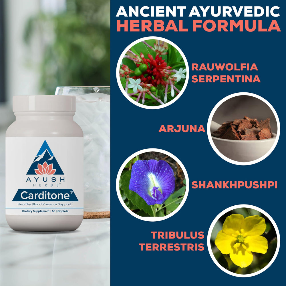 Ayush Herbs Carditone Arjuna caplet supports heart function and circulation