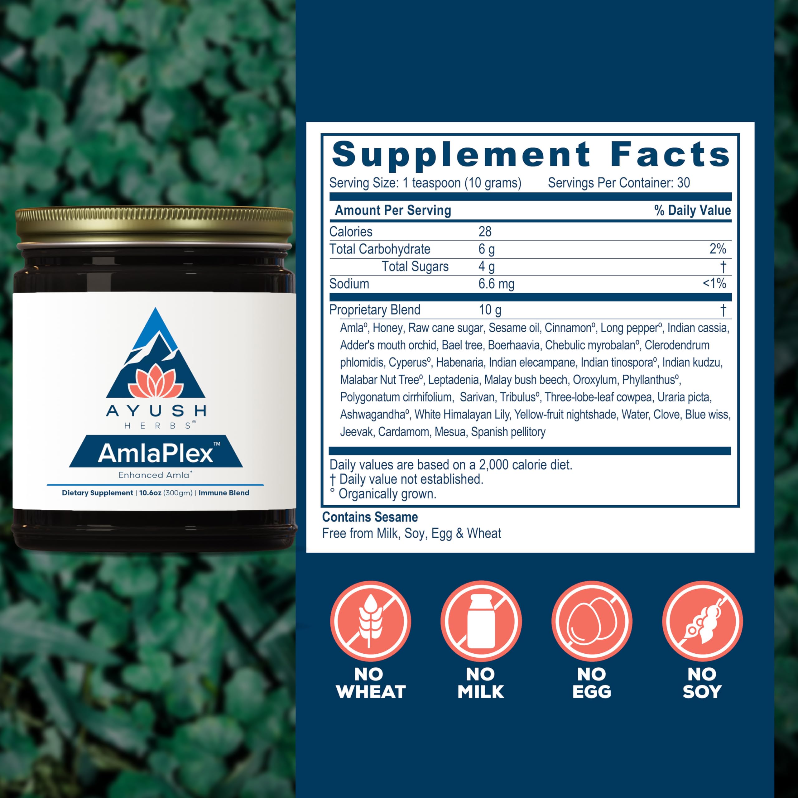 Ayush Herbs chyawanprash spread on spoon, aromatic and digestive-friendly.