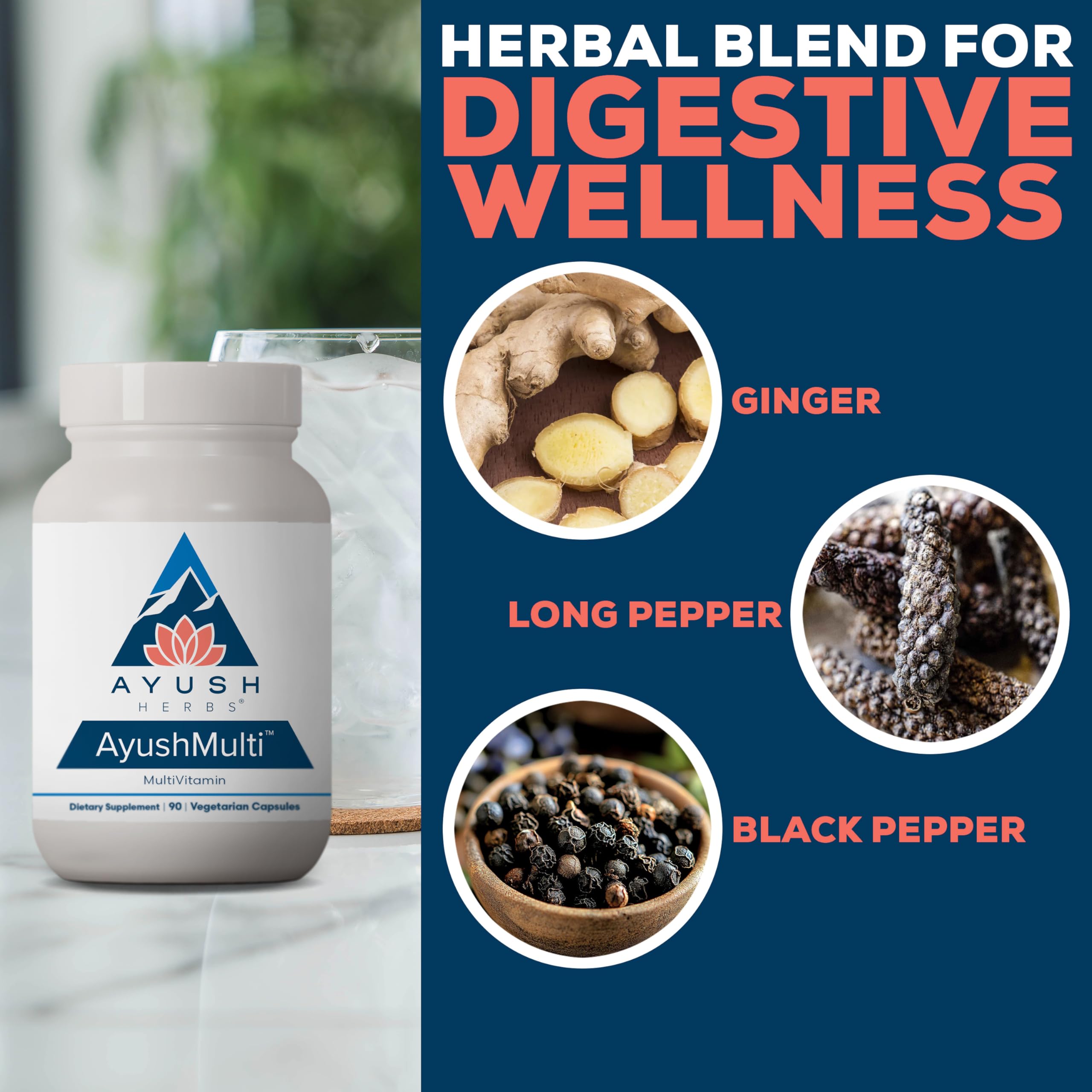 Ayush Multi jar with spoon ready for daily intake.