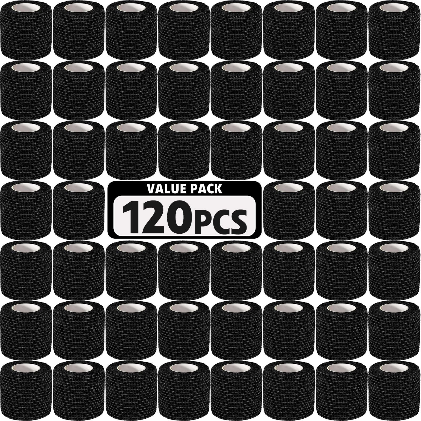 AZEN 120-pack self-adhesive bandage wrap for quick, residue-free use