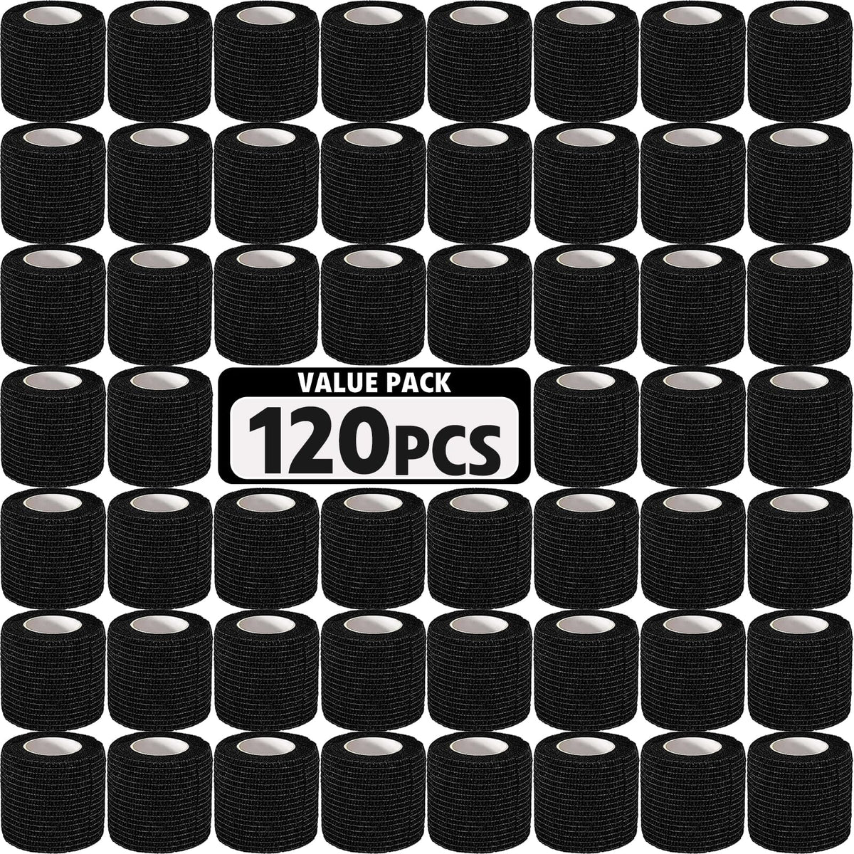AZEN 120-pack self-adhesive bandage wrap for quick, residue-free use