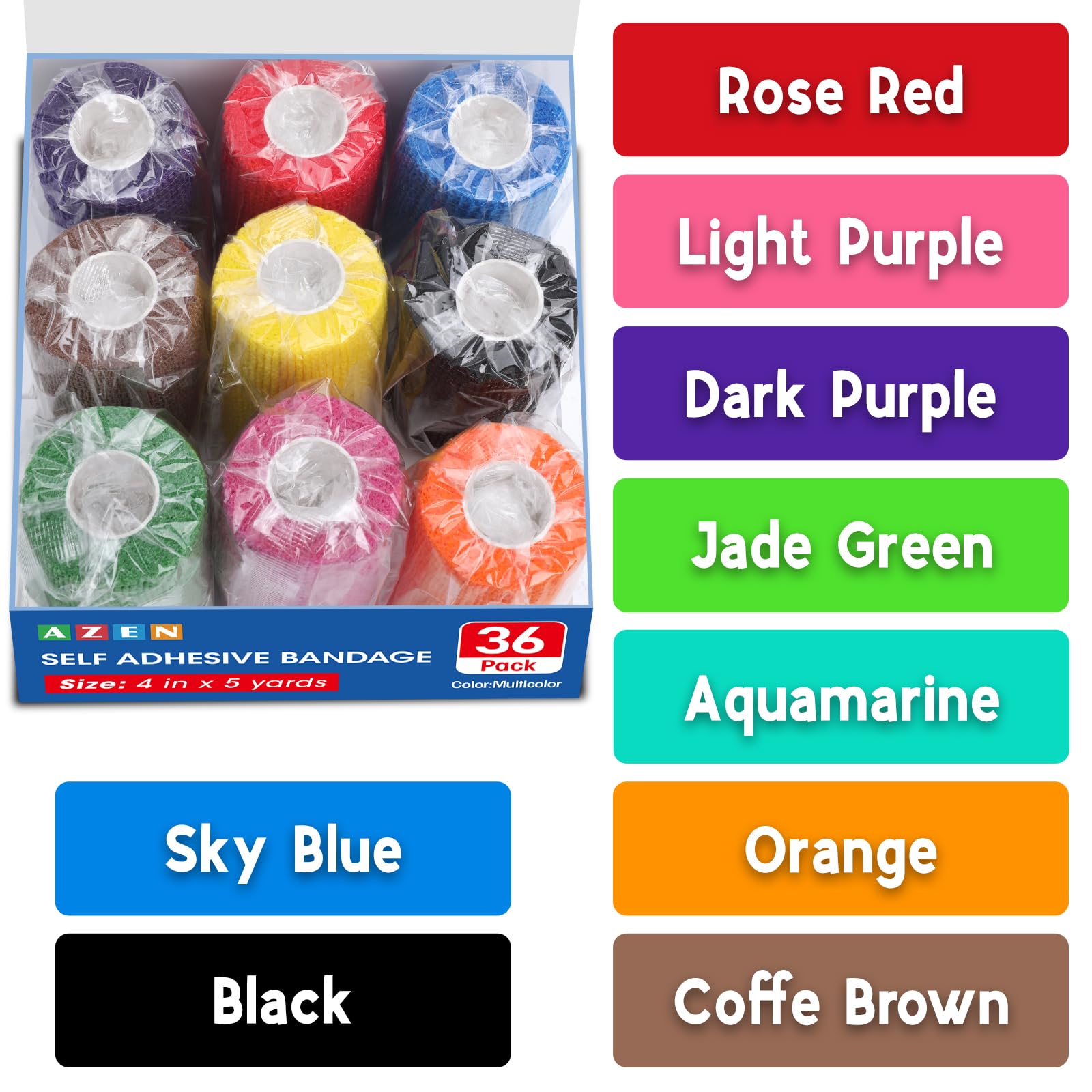 AZEN 36-roll package display emphasizes value and quick access