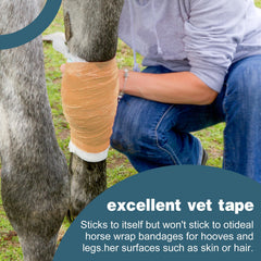 AZEN bandage wrap on wrist demonstrates easy tearing and no residue