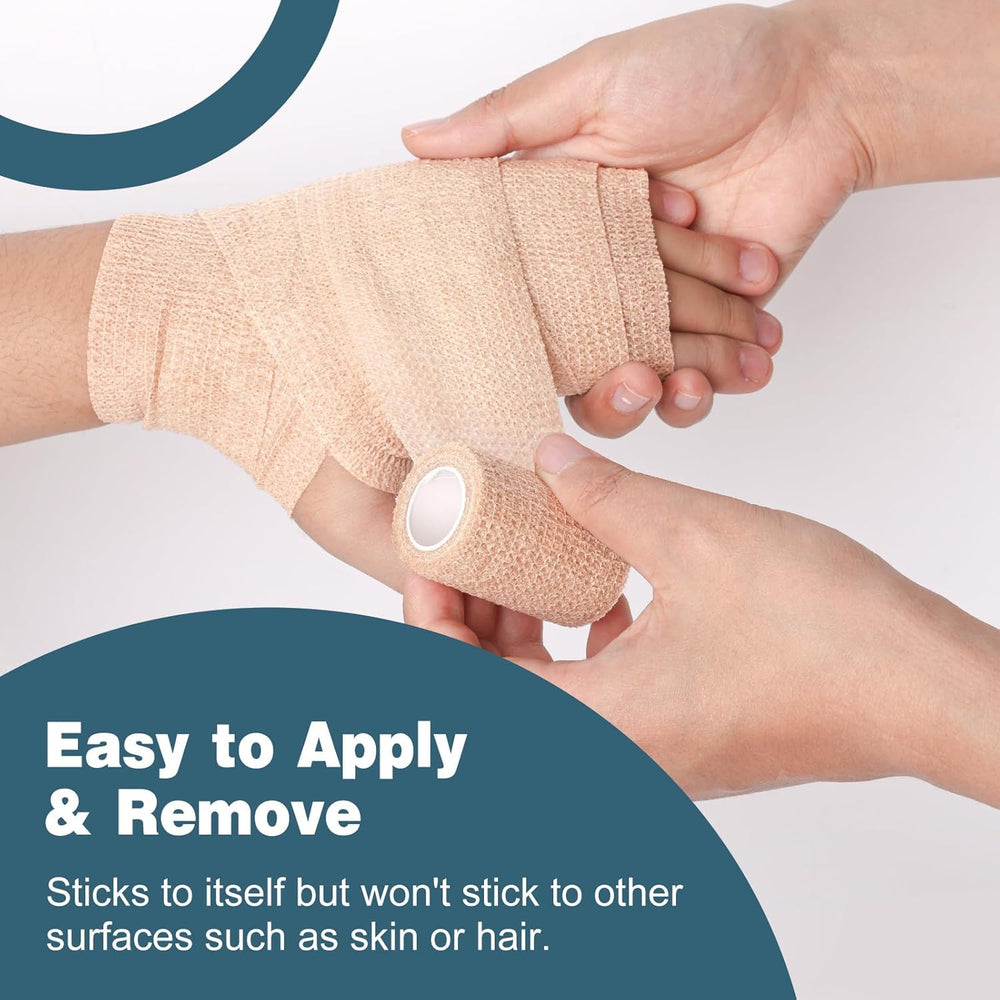 AZEN easy-tear wrap held by hand without scissors.