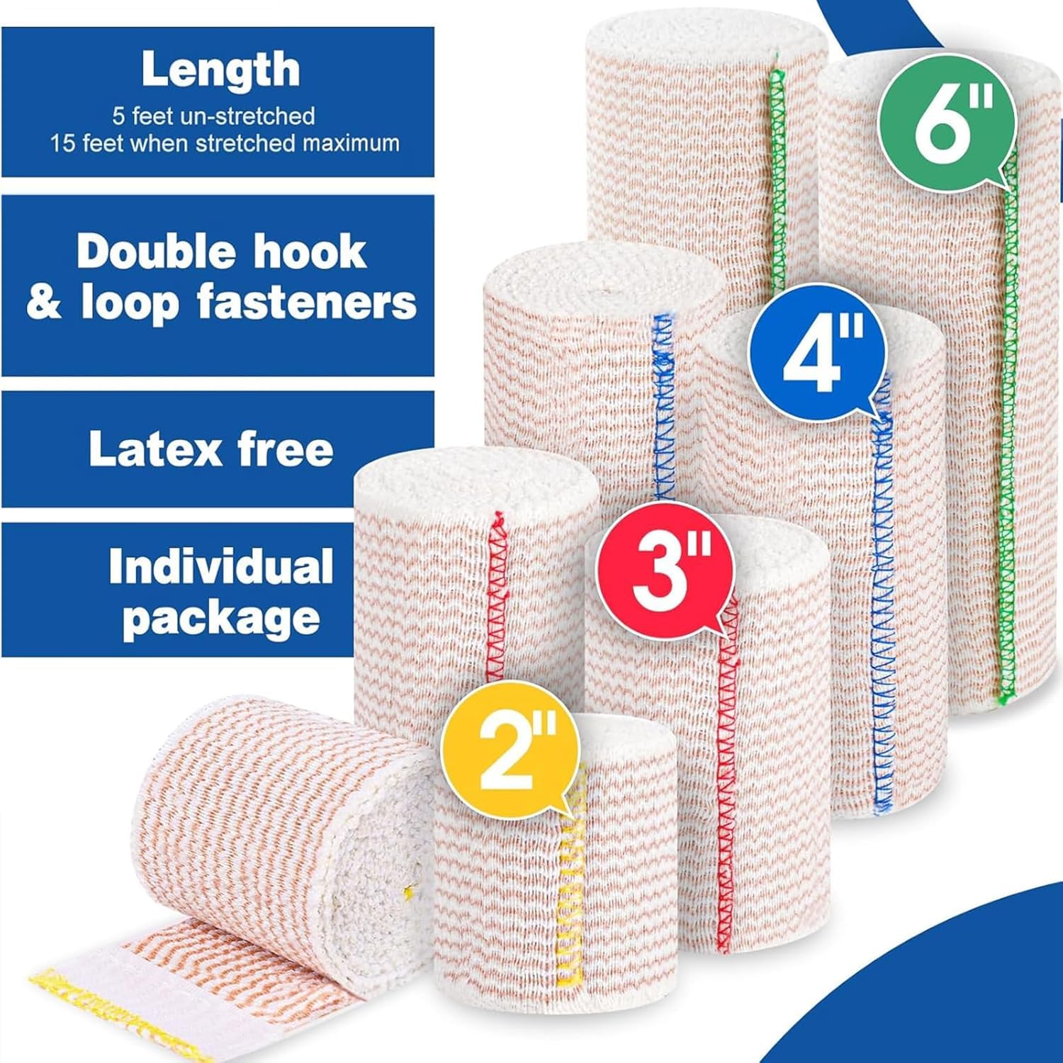 AZEN Premium 2x3-inch wrap showing secure compression in a compact size