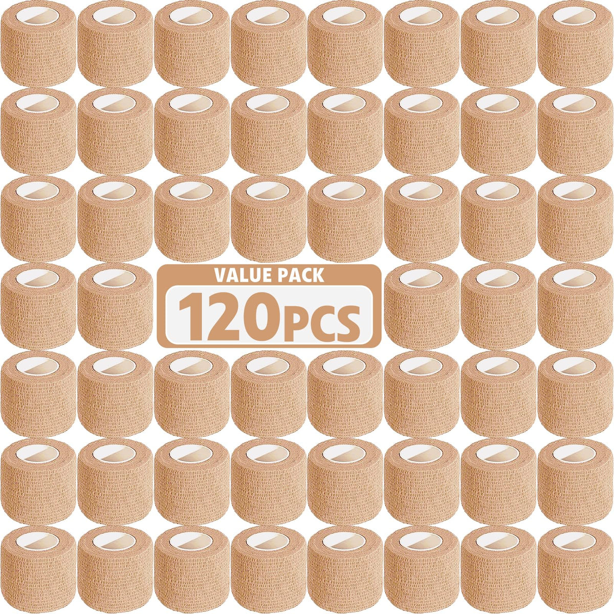 AZEN self-adhesive bandage wrap in skin color for easy self-application.