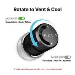 AZLA POM1000 II on long flights providing reliable protection during travel.