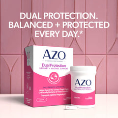 Easy to integrate AZO Dual Protection into a daily routine