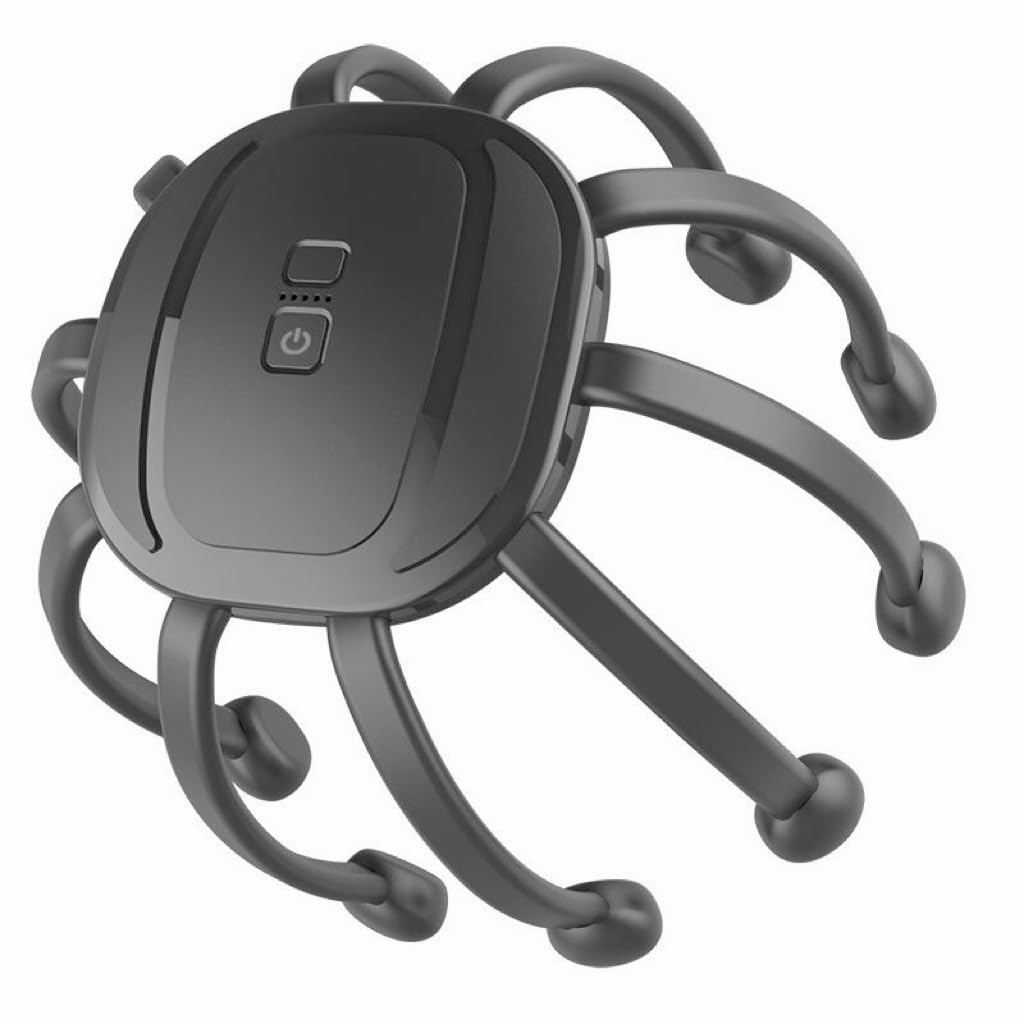 Azpen head massager showing 360-degree coverage for a relaxing session