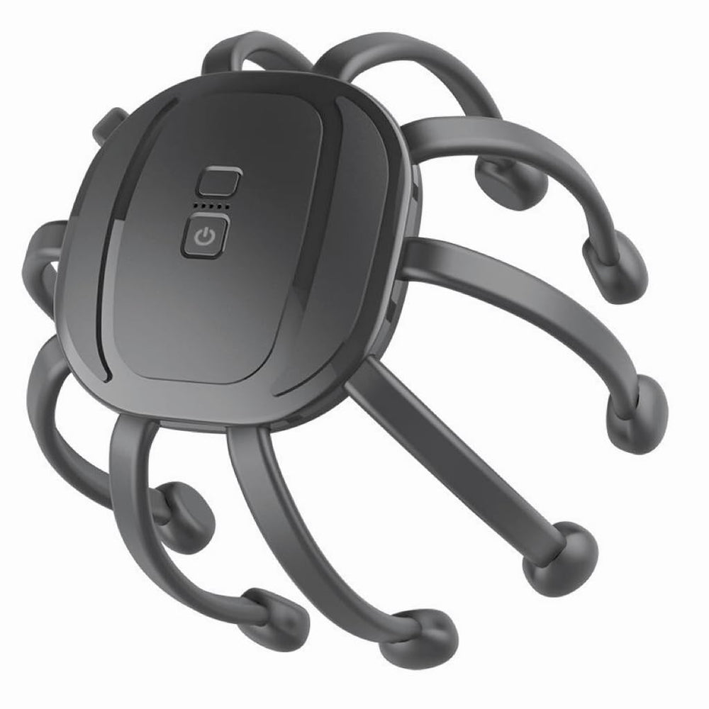 Azpen head massager showing 360-degree coverage for a relaxing session