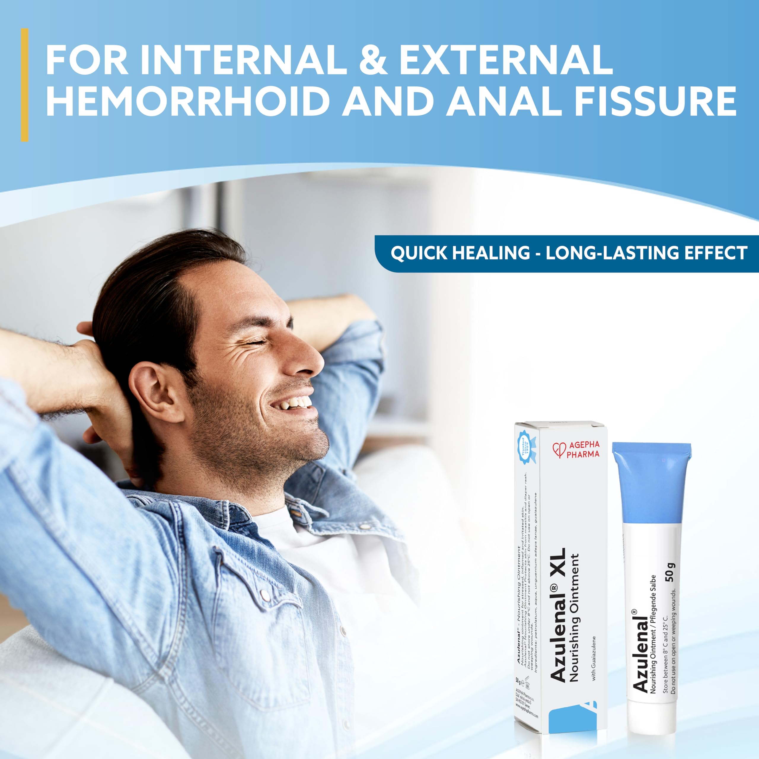 AZULENAL Ointment produced in Europe by AGEPHA PHARMA for quality.