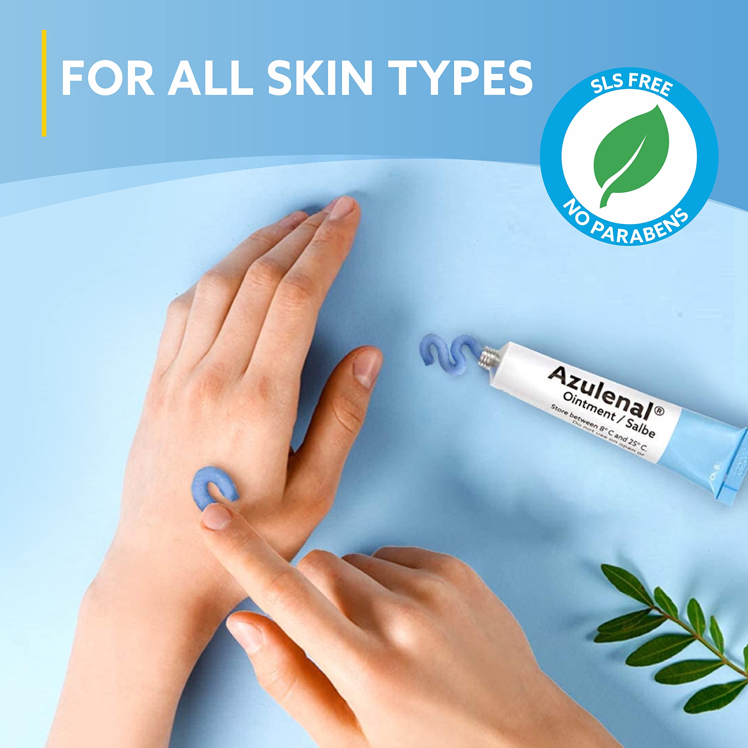 AZULENAL Ointment tube packaging shown for easy application.