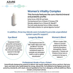 Azure Biogenics bottle label highlighting purity and third-party testing