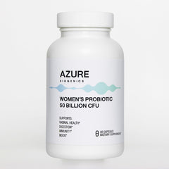 Azure Biogenics capsule close-up suggesting mood and gut-brain wellness.