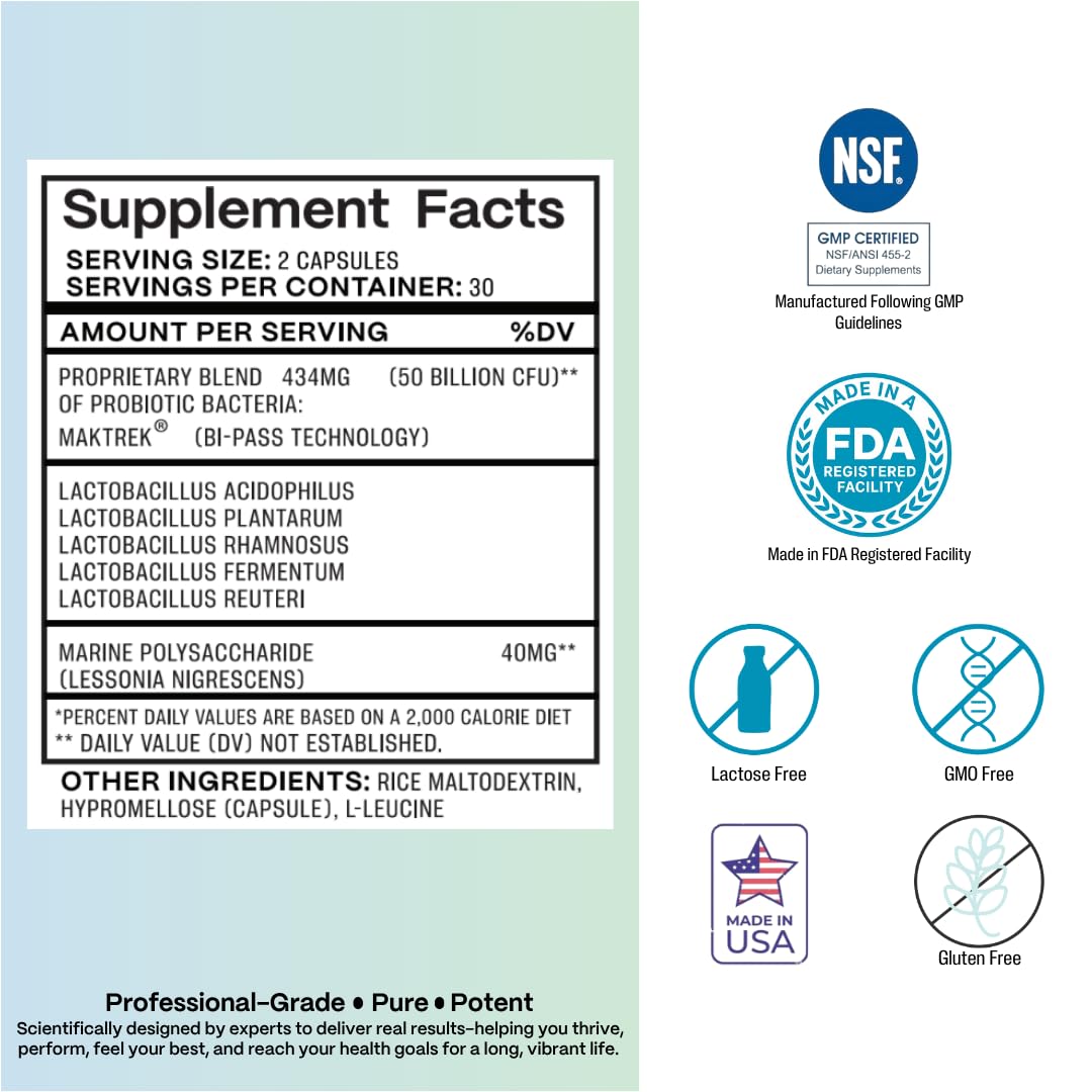 Azure Biogenics capsules promoting urinary tract comfort and vaginal health.
