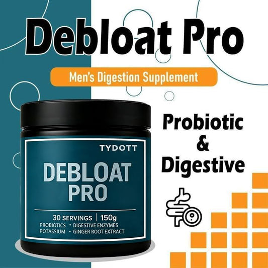 AZX TYDOTT Debloat Pro capsules closeup showing vegan formulation and gentle relief potential